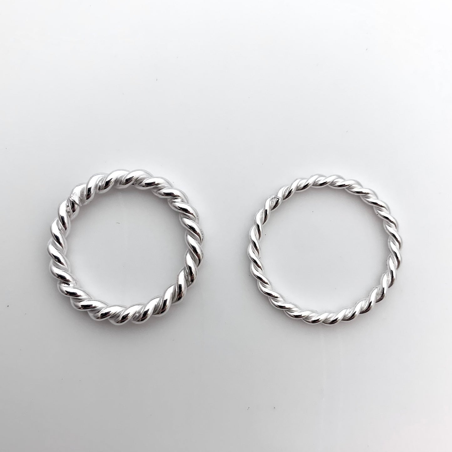 Chunky Sterling Silver Twisty Rope Ring