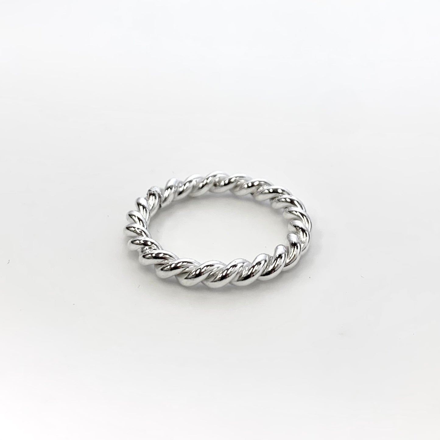 Chunky Sterling Silver Twisty Rope Ring