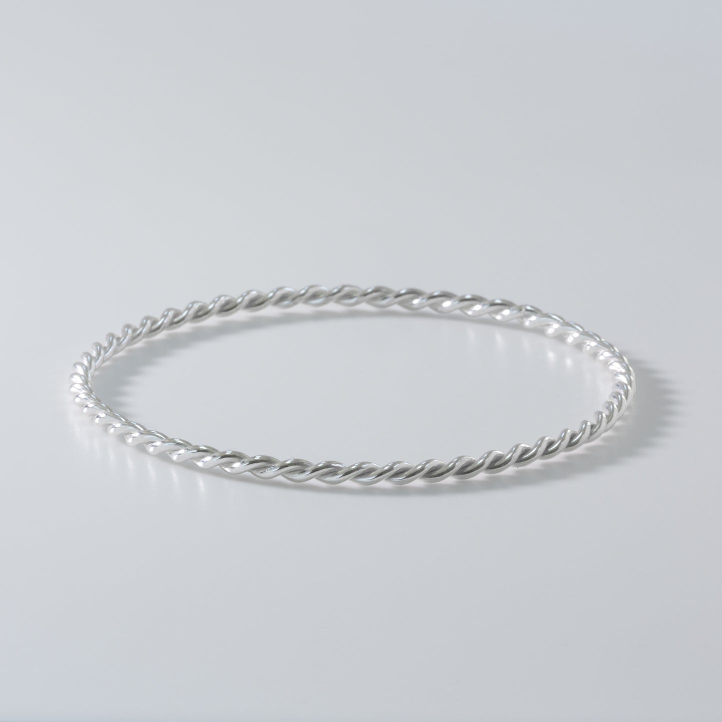 Sterling Silver Twisty Rope Bangle