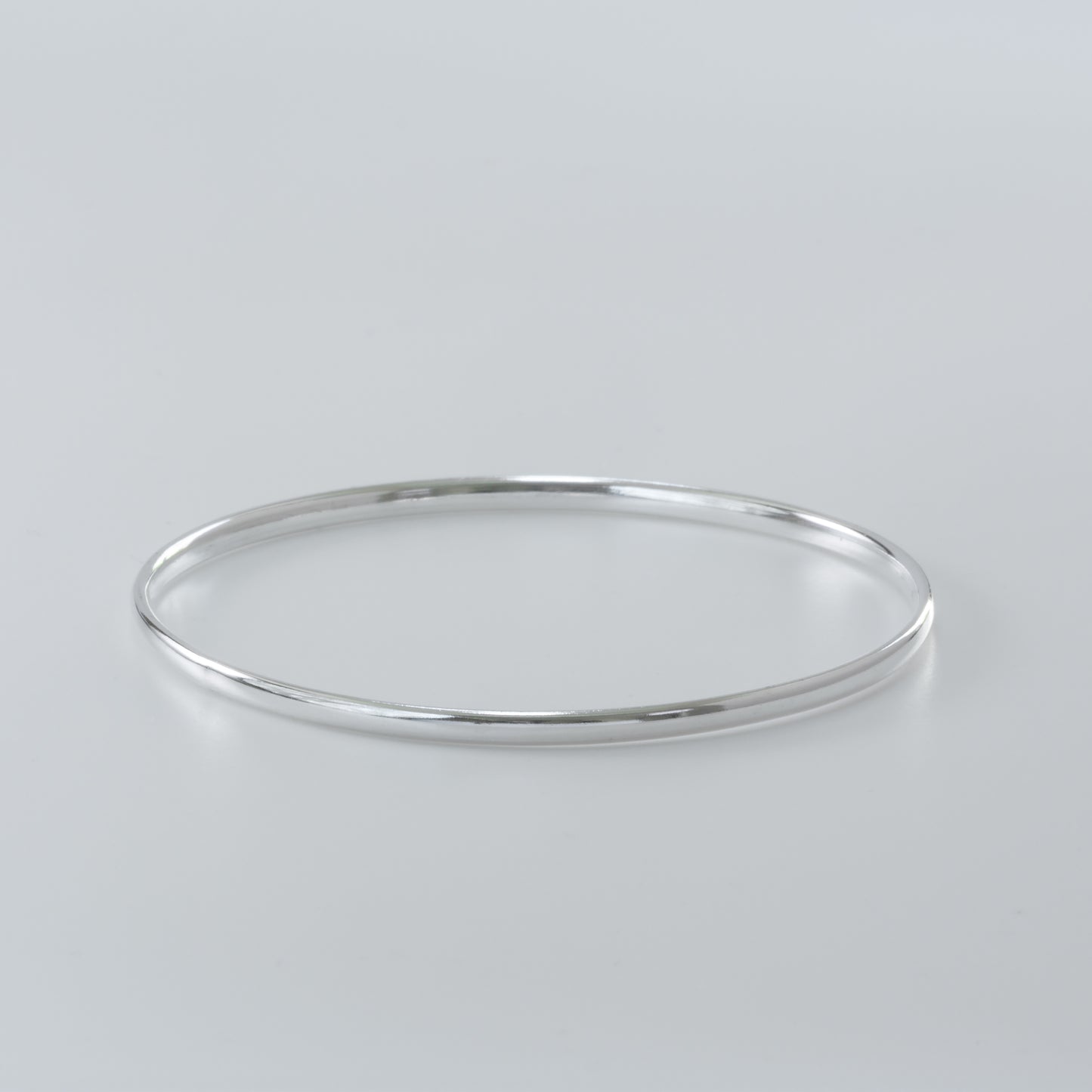 Sterling Silver Plain Bangle (3mm)