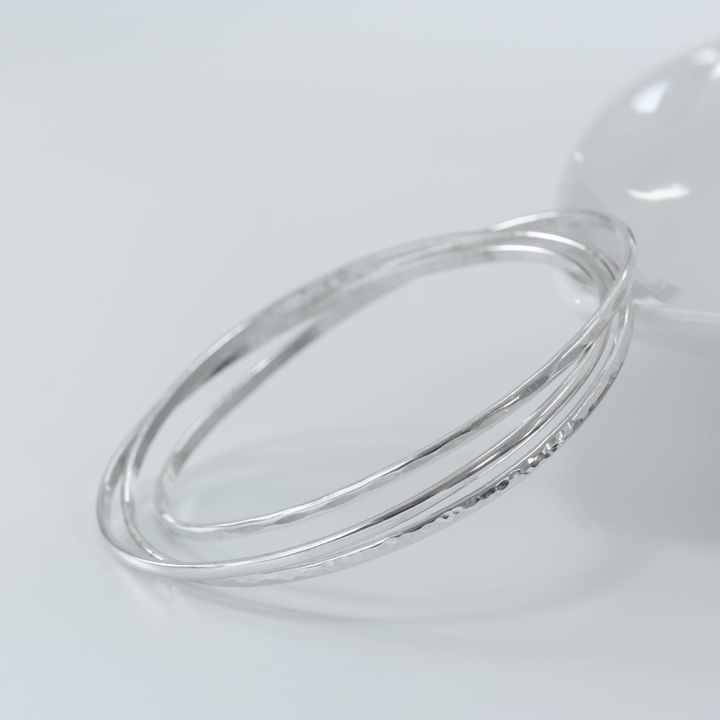 Sterling Silver Triple Bangle